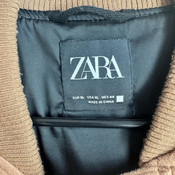 Zara Camel Bomber Jacket - Picture 2 of 5